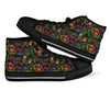 Chinese Rose Dragon Pattern Print Men Women's High Top Shoes-grizzshop