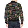 Chinese Rose Dragon Pattern Print Men's Bomber Jacket-grizzshop