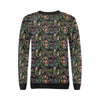 Chinese Rose Dragon Pattern Print Women Crewneck Sweatshirt-grizzshop