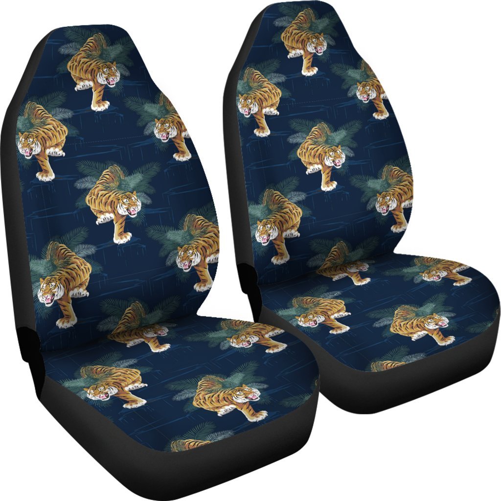 Chinese Tiger Pattern Print Universal Fit Car Seat Cover-grizzshop