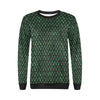 Chinese Wave Dragon Pattern Print Green Egg Skin Dragon Pattern Print Women Crewneck Sweatshirt-grizzshop