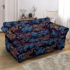 Chinese Wave Dragon Pattern Print Loveseat Cover-grizzshop