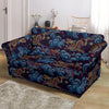 Chinese Wave Dragon Pattern Print Loveseat Cover-grizzshop