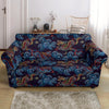 Chinese Wave Dragon Pattern Print Loveseat Cover-grizzshop