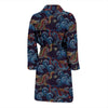 Chinese Wave Dragon Pattern Print Men Long Robe-grizzshop