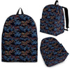 Chinese Wave Dragon Pattern Print Premium Backpack-grizzshop