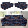 Chinese Wave Dragon Pattern Print Sofa Covers-grizzshop