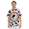 Chinese Zodiac Signs Yin Yang Print Men's Short Sleeve Shirts-grizzshop