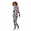 Chinese Zodiac Signs Yin Yang Print Women's Pajamas-grizzshop