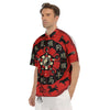 Chinese Zodiac Wheel Yin Yang Print Men's Short Sleeve Shirts-grizzshop