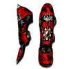 Chinese Zodiac Wheel Yin Yang Print Muay Thai Shin Guards-grizzshop