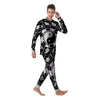 Chinese Zodiac White And Black Print Men's Pajamas-grizzshop