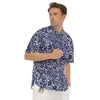 Chintz Floral Print Pattern Men's Short Sleeve Shirts-grizzshop