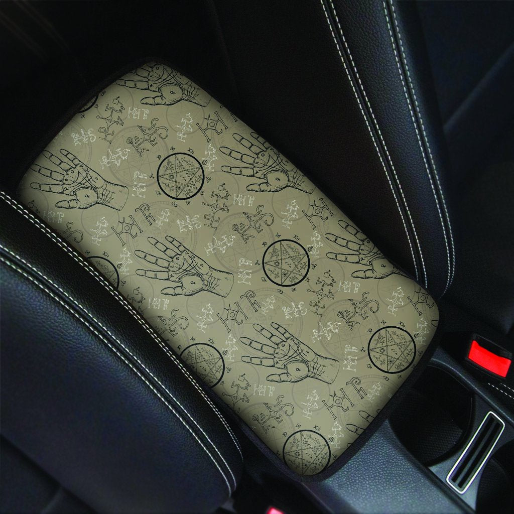 Chiromancy Gothic Witch Car Console Cover-grizzshop