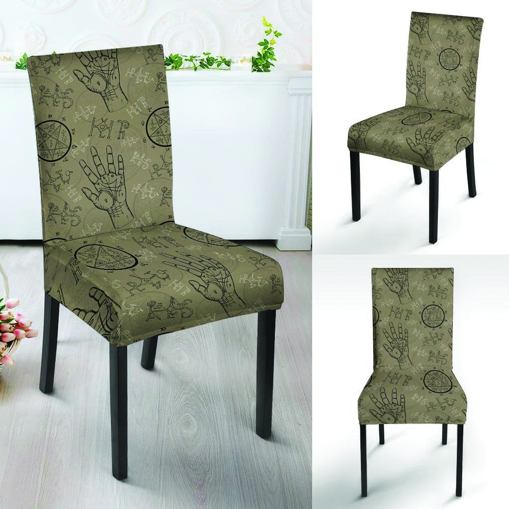 Chiromancy Gothic Witch Chair Cover-grizzshop