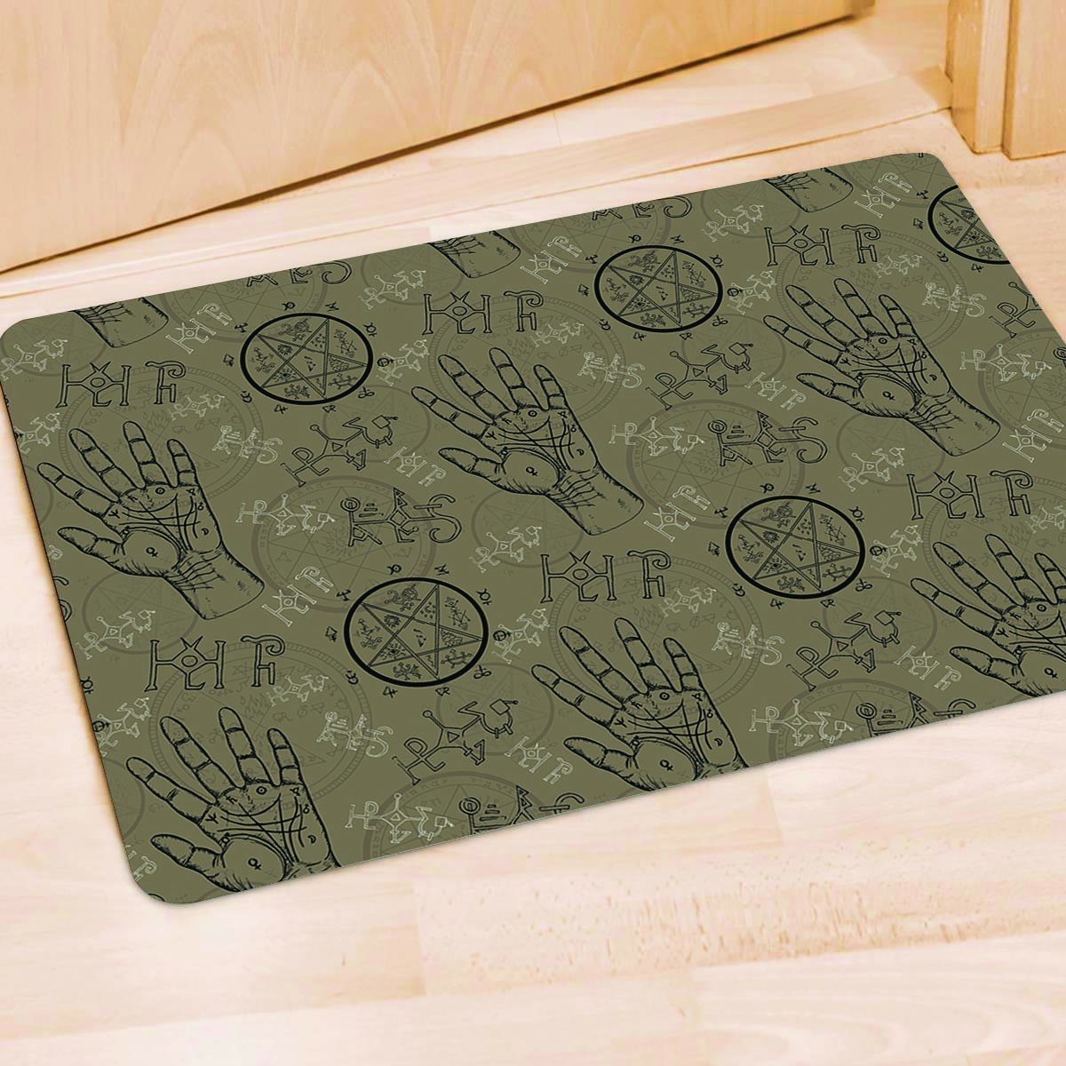 Chiromancy Gothic Witch Door Mat-grizzshop