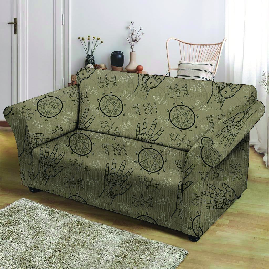 Chiromancy Gothic Witch Loveseat Cover-grizzshop