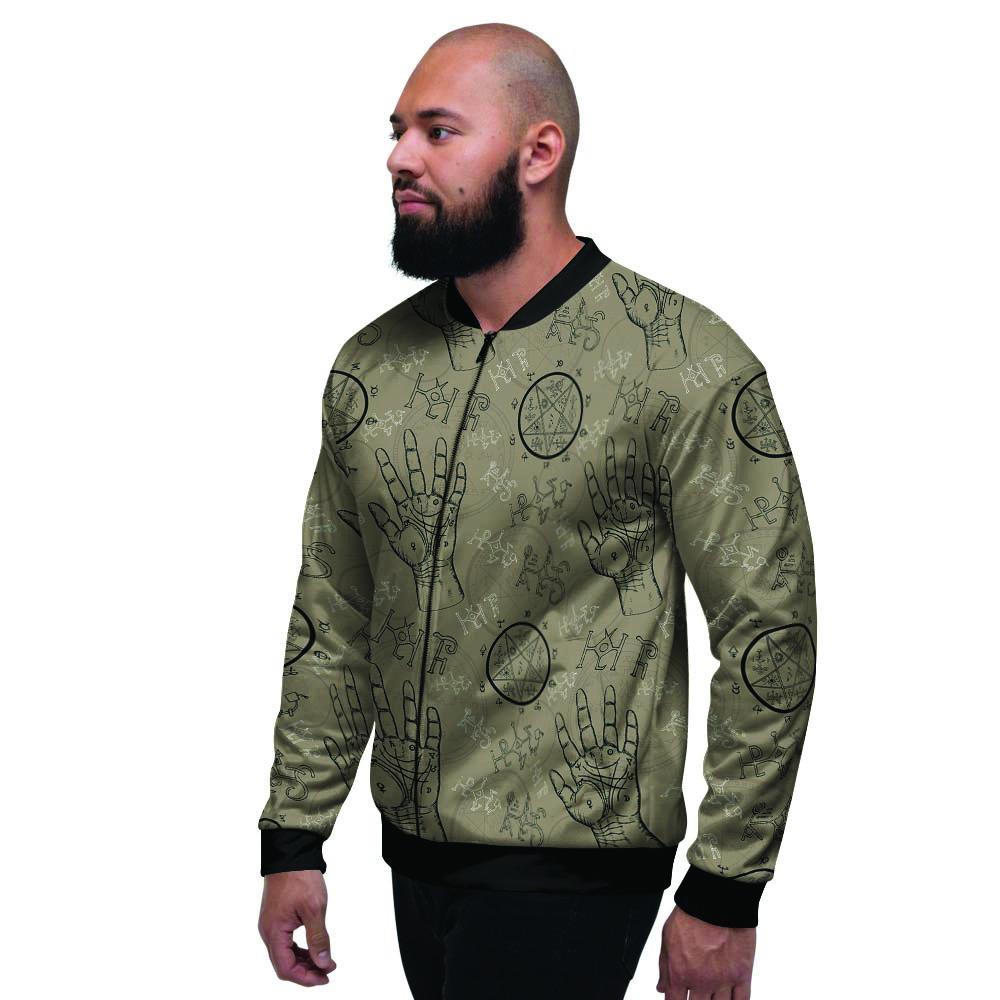 Chiromancy Gothic Witch Men's Bomber Jacket-grizzshop