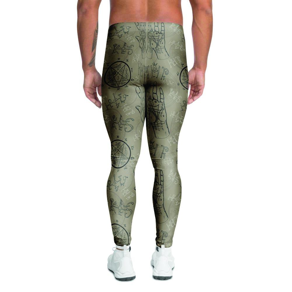 Chiromancy Gothic Witch Men's Leggings-grizzshop