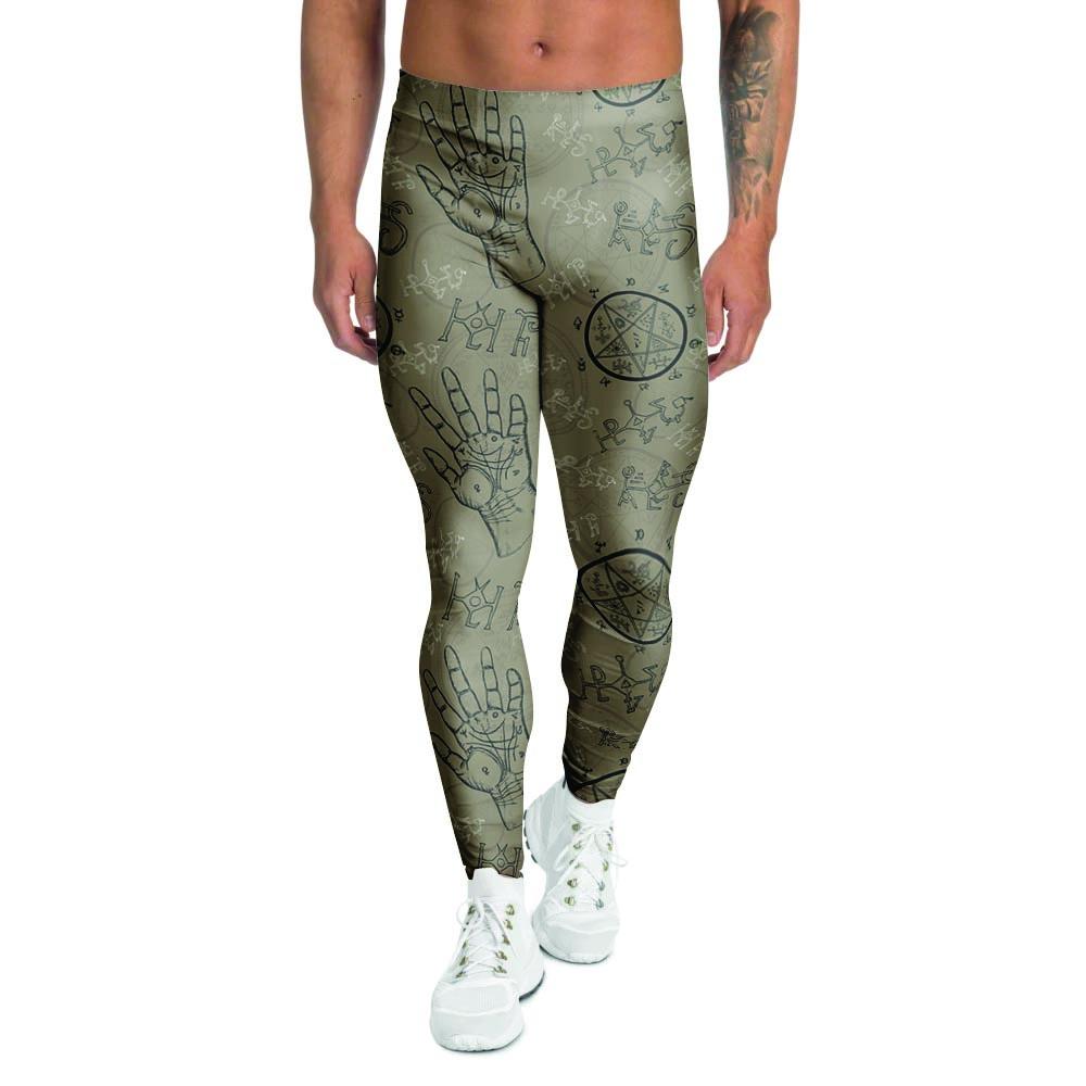 Chiromancy Gothic Witch Men's Leggings-grizzshop