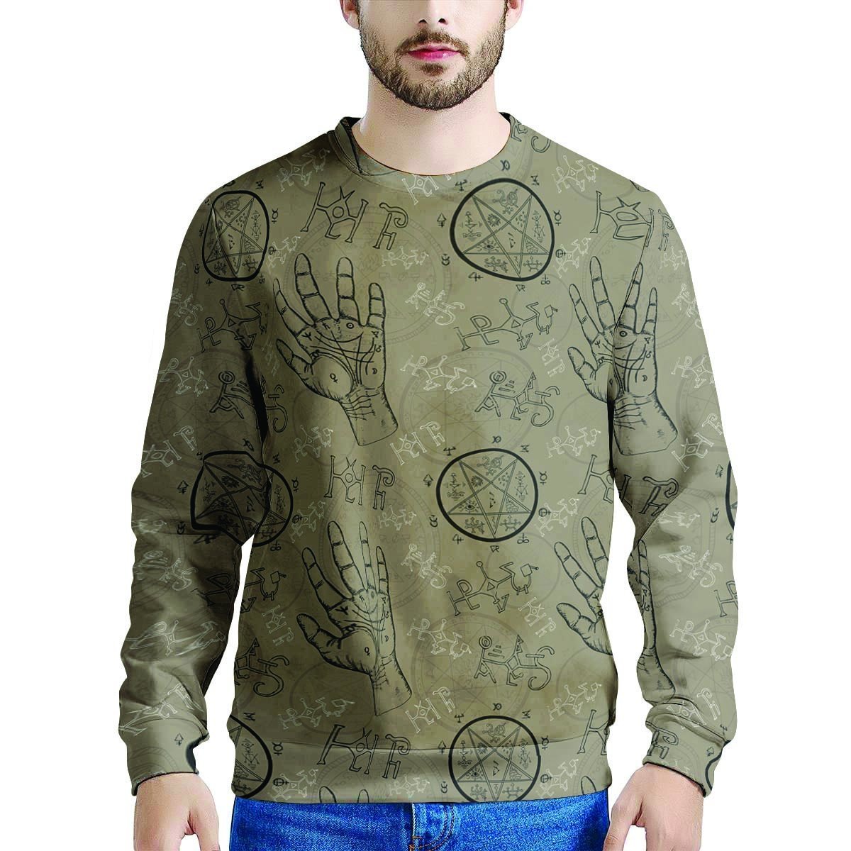 Chiromancy Gothic Witch Men's Sweatshirt-grizzshop