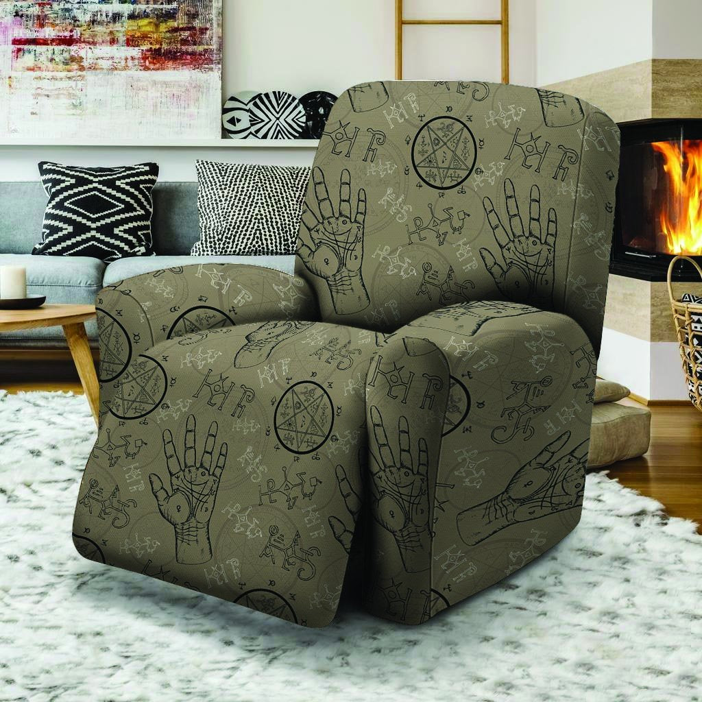 Chiromancy Gothic Witch Recliner Cover-grizzshop