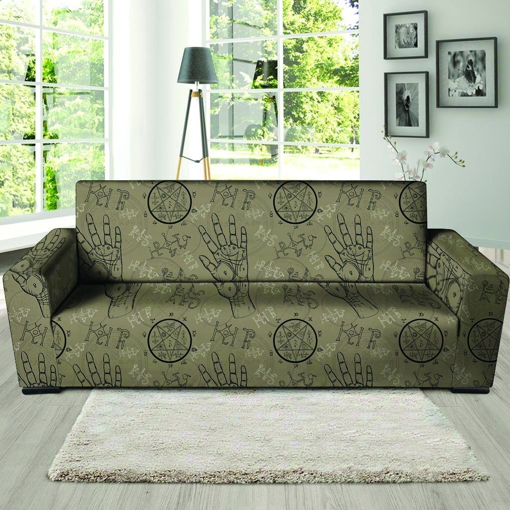 Chiromancy Gothic Witch Sofa Cover-grizzshop