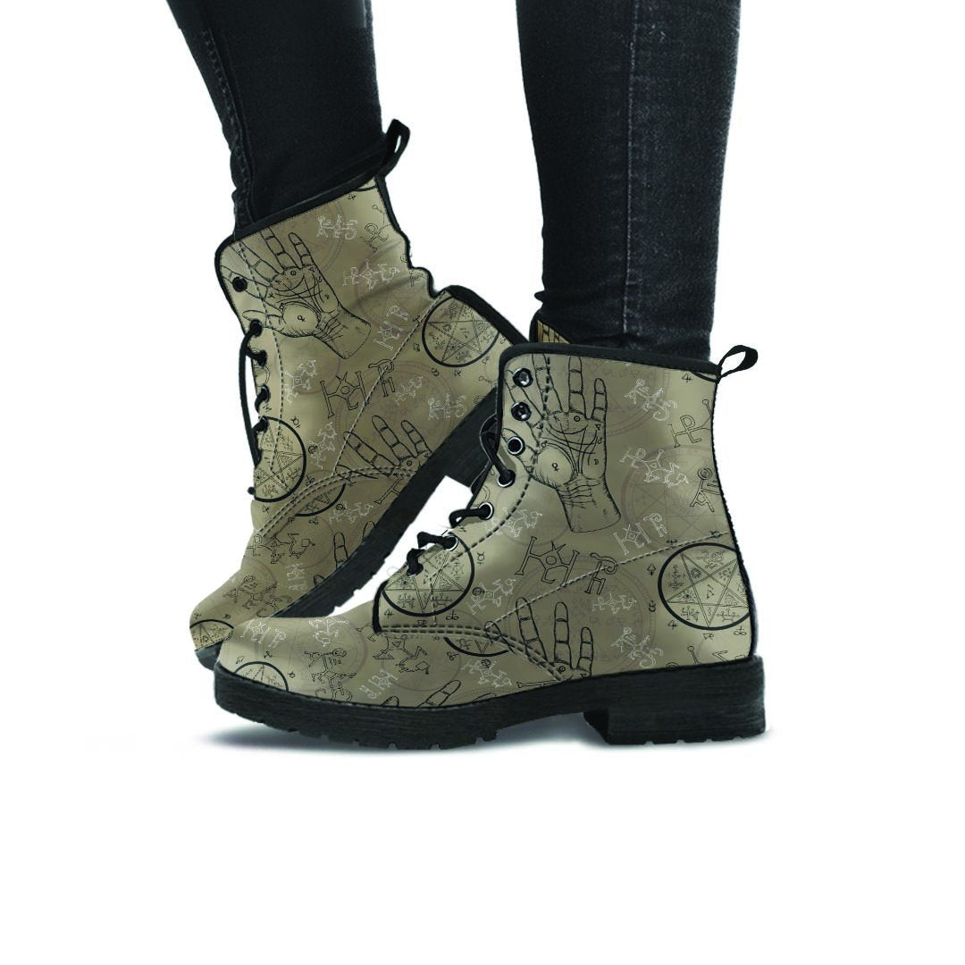 Chiromancy Gothic Witch Women's Boots-grizzshop