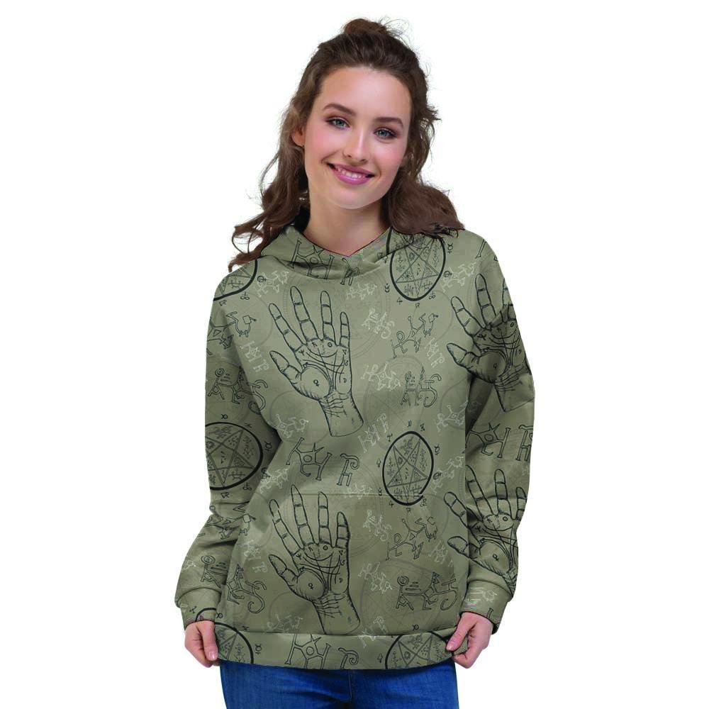 Chiromancy Gothic Witch Women's Hoodie-grizzshop