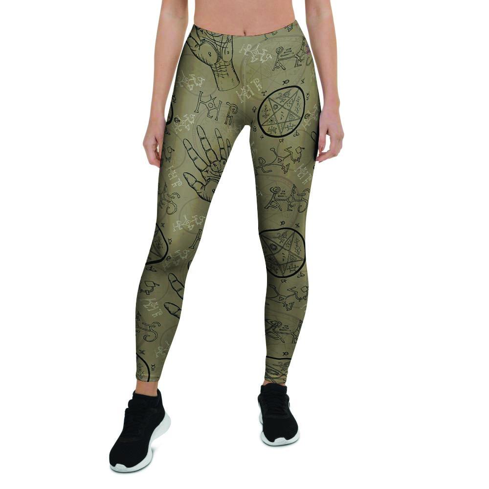 Chiromancy Gothic Witch Women's Leggings-grizzshop