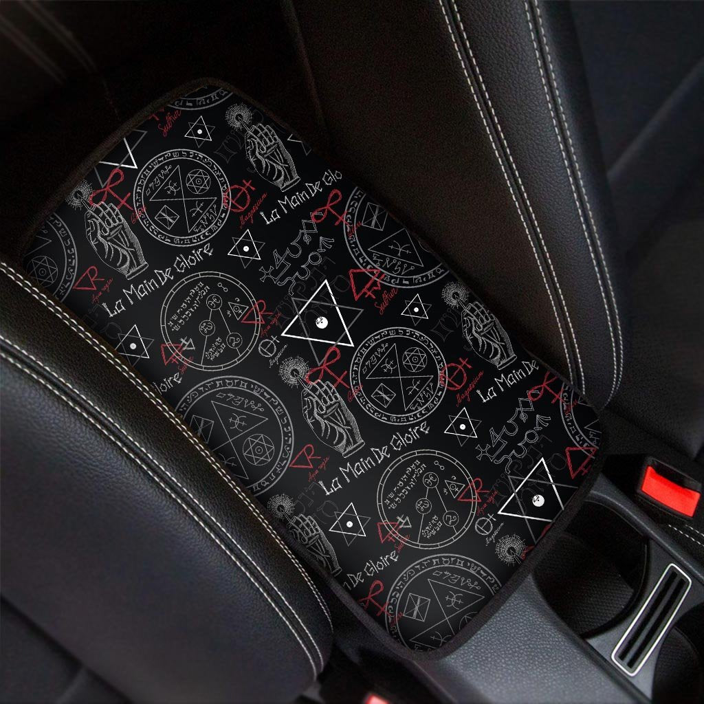 Chiromancy Symbol Gothic Witch Car Console Cover-grizzshop