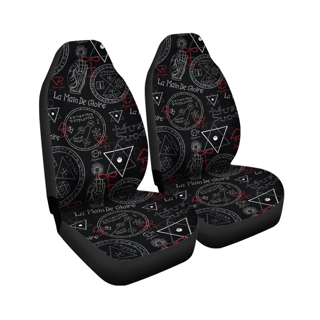 Chiromancy Symbol Gothic Witch Car Seat Covers-grizzshop