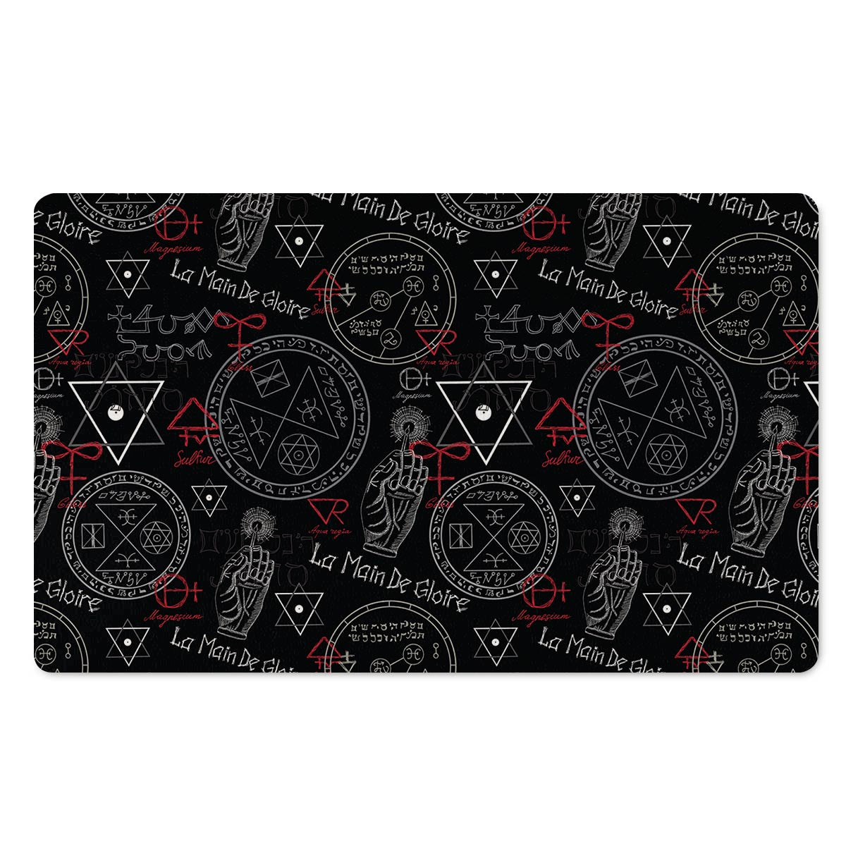 Chiromancy Symbol Gothic Witch Door Mat-grizzshop