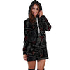 Chiromancy Symbol Gothic Witch Hoodie Dress-grizzshop