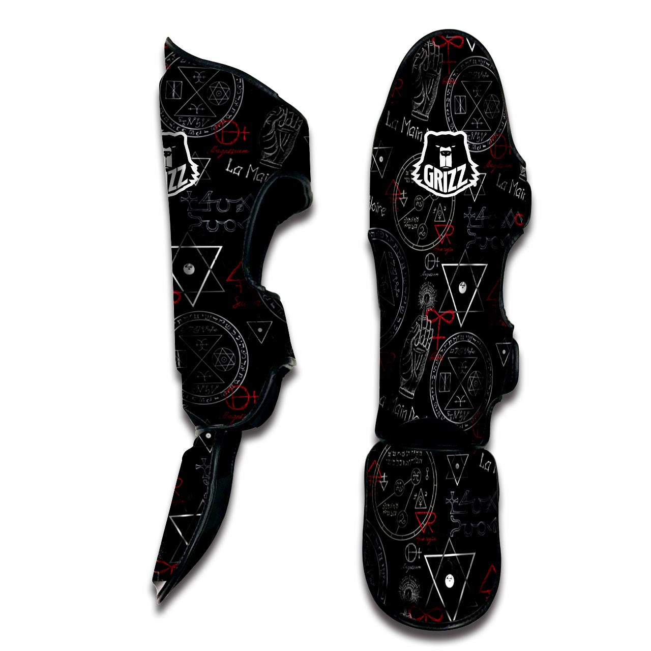 Chiromancy Symbol Gothic Witch Muay Thai Shin Guard-grizzshop