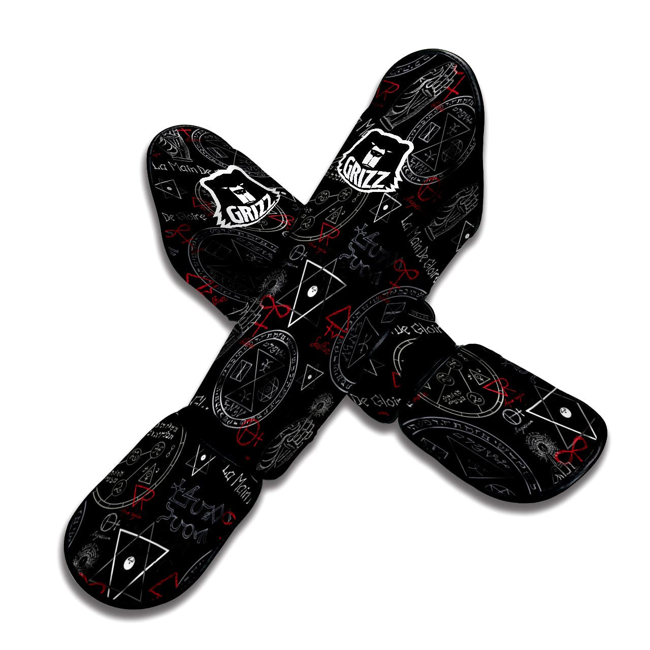 Chiromancy Symbol Gothic Witch Muay Thai Shin Guard-grizzshop