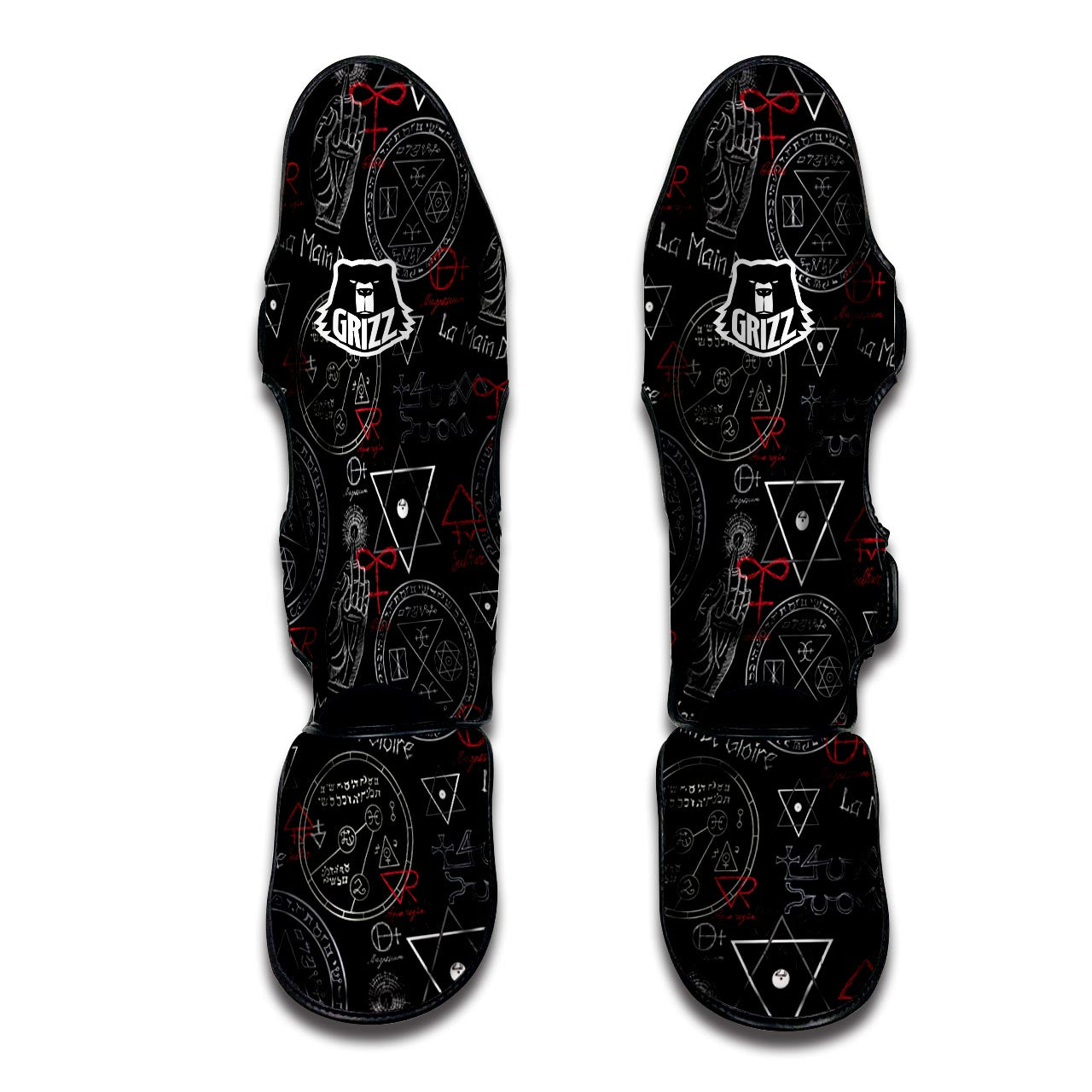 Chiromancy Symbol Gothic Witch Muay Thai Shin Guard-grizzshop