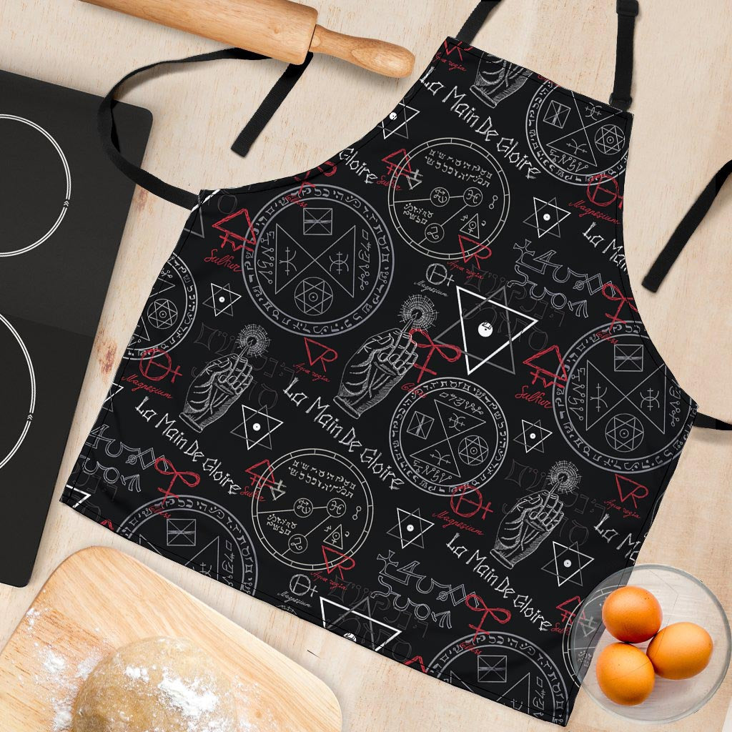 Chiromancy Symbol Gothic Witch Women's Apron-grizzshop