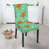 Chirstmas Gingerbread Man Pattern Print Chair Cover-grizzshop