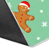 Chirstmas Gingerbread Man Pattern Print Floor Mat-grizzshop