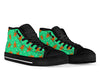 Chirstmas Gingerbread Man Pattern Print Men Women's High Top Shoes-grizzshop