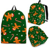 Chirstmas Gingerbread Man Print Pattern Backpack-grizzshop