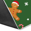 Chirstmas Gingerbread Man Print Pattern Floor Mat-grizzshop