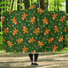 Chirstmas Gingerbread Man Print Pattern Hooded Blanket-grizzshop