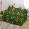 Chirstmas Gingerbread Man Print Pattern Loveseat Cover-grizzshop