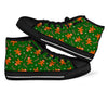 Chirstmas Gingerbread Man Print Pattern Men Women's High Top Shoes-grizzshop