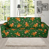 Chirstmas Gingerbread Man Print Pattern Sofa Covers-grizzshop