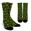 Chirstmas Gingerbread Man Print Pattern Unisex Crew Socks-grizzshop