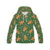 Chirstmas Gingerbread Man Print Pattern Women Pullover Hoodie-grizzshop