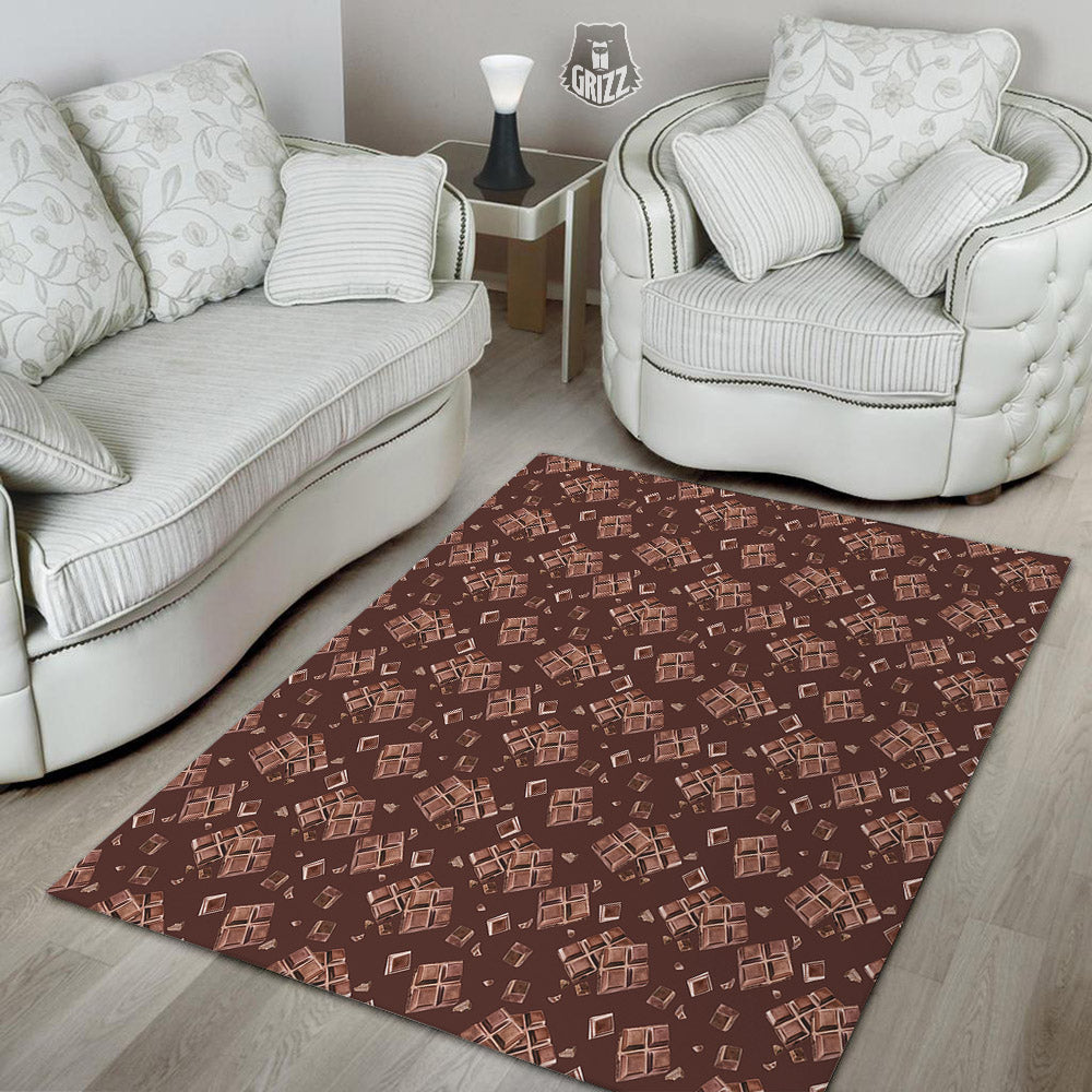 Chocolate Bar Print Pattern Floor Mat-grizzshop